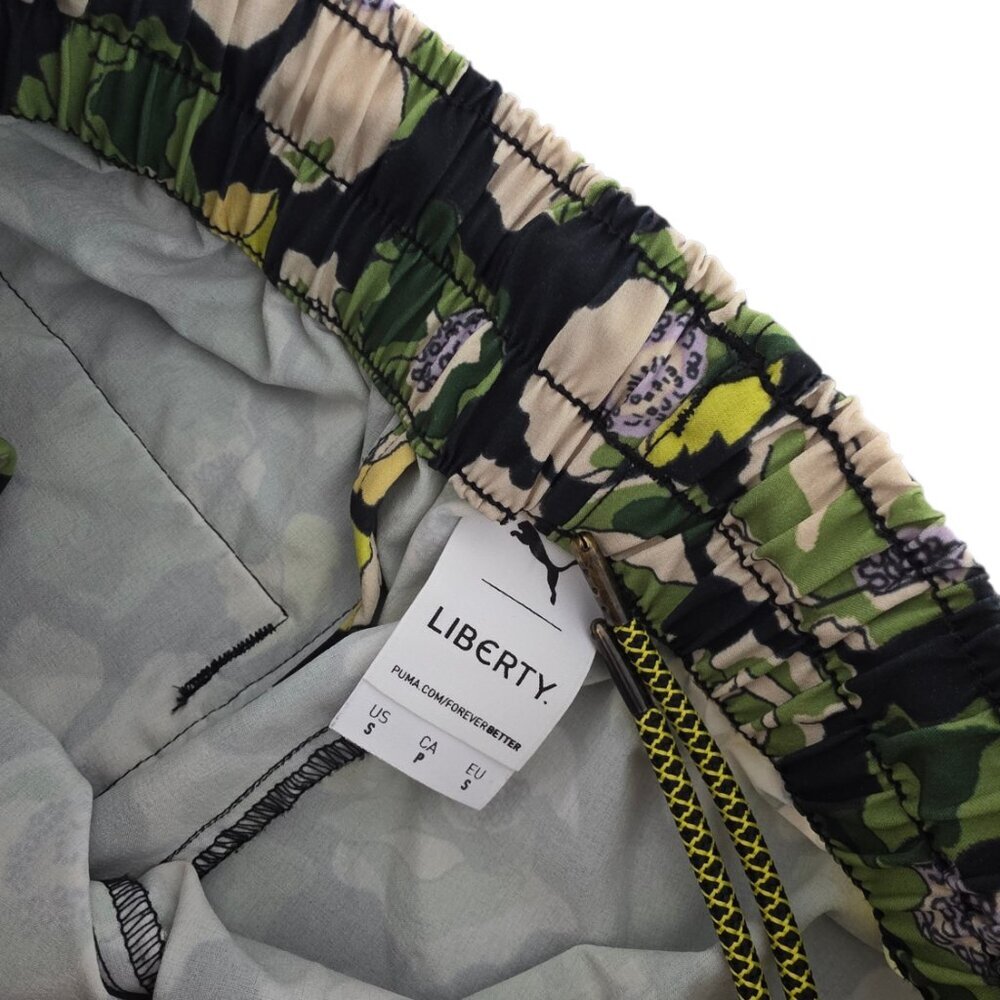 Puma x Liberty Floral Wide Leg Pants, Pull On, Athletic, Lightweight, Size Small - Picture 9 of 10